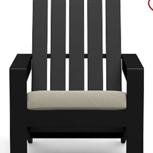 POTTERY BARN Malibu Adirondack/Rocking Lounge Chair Cushion in Flax